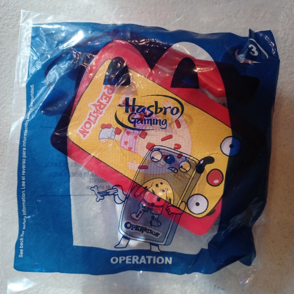 2021 Hasbro Gaming Operation #3 McDonalds Happy Meal Toy